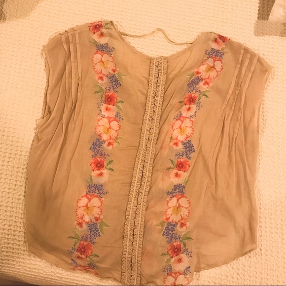 Free People Floral Top - Picture 4 of 5